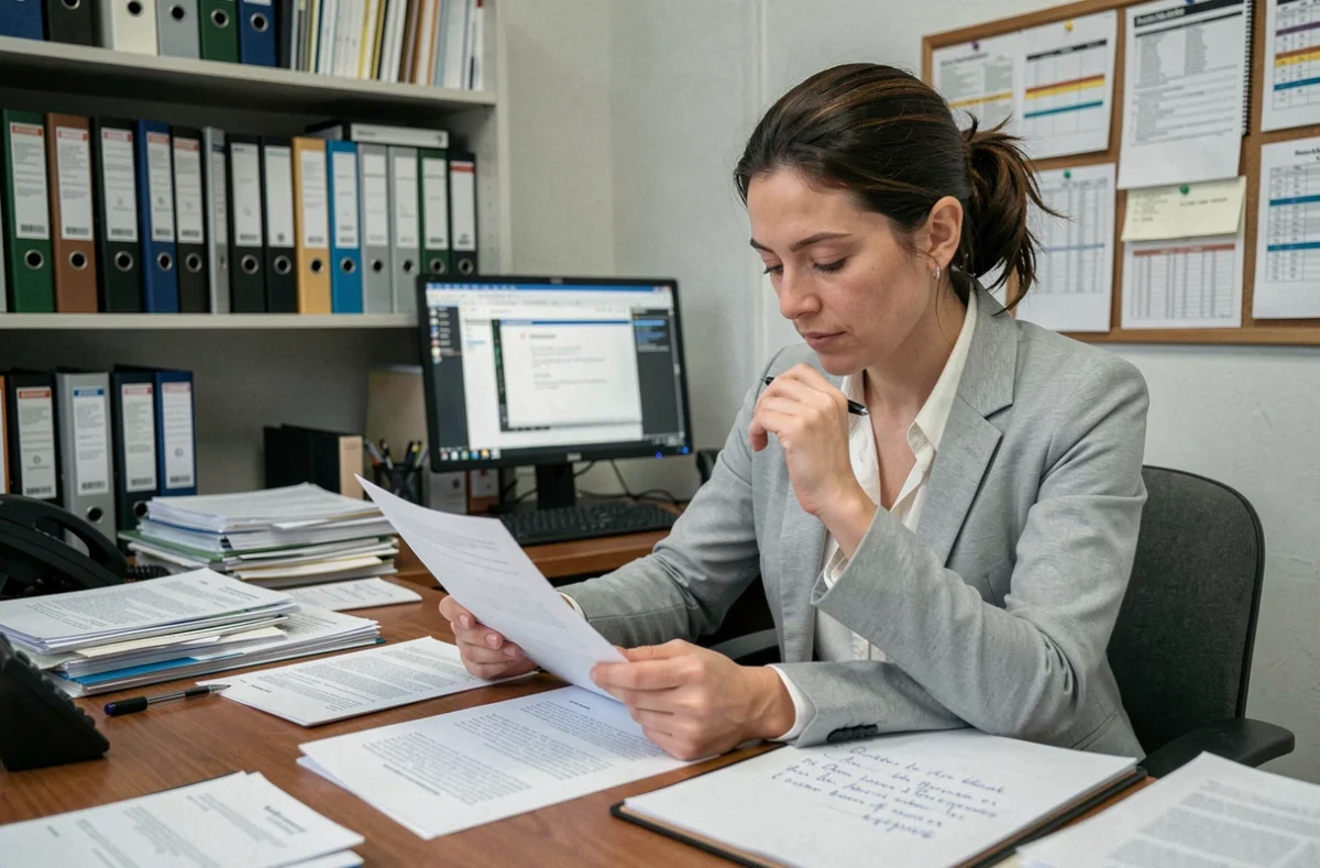 Coordinatrice ADMR analysant les nouveaux tarifs d'aide à domicile 2026