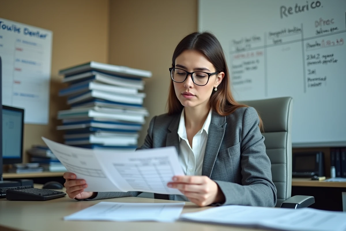 Responsable logistique analysant la grille de salaire coefficient 150m pour fixer le taux horaire d'un conducteur